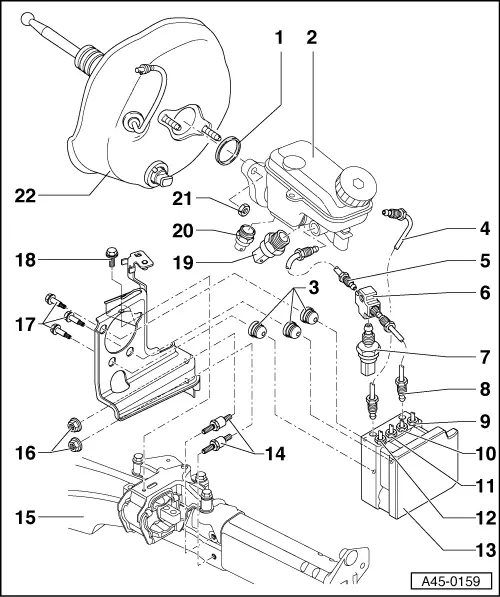 Audi Manuals > A2 > Brake system > ABS, ADR, TCS, EDL, ESP