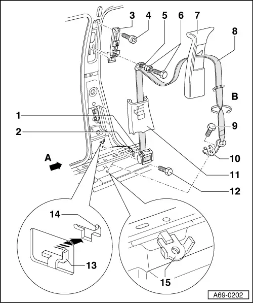 Audi Manuals > A3 Mk1 > Body > General Body Assembly, Interior