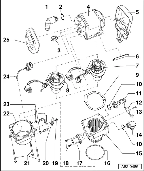 Audi Manuals > A3 Mk2 > Heating, ventilation, air conditioning