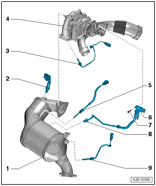 Audi Manuals > A5 > Power unit > 6cylinder TDI engine (2.7