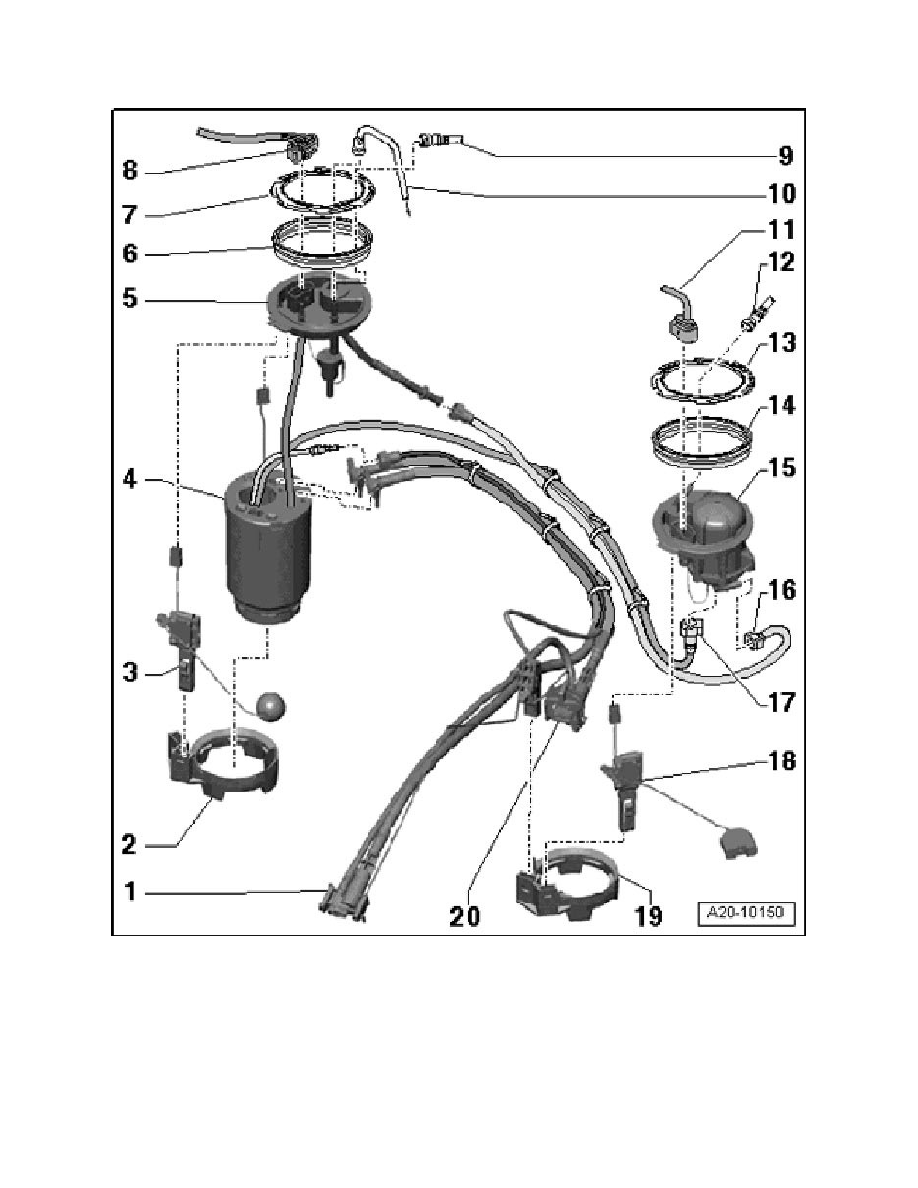 Audi Manuals > Q7 Quattro V84.2L (BAR) (2008) > Powertrain Management > Fuel Delivery