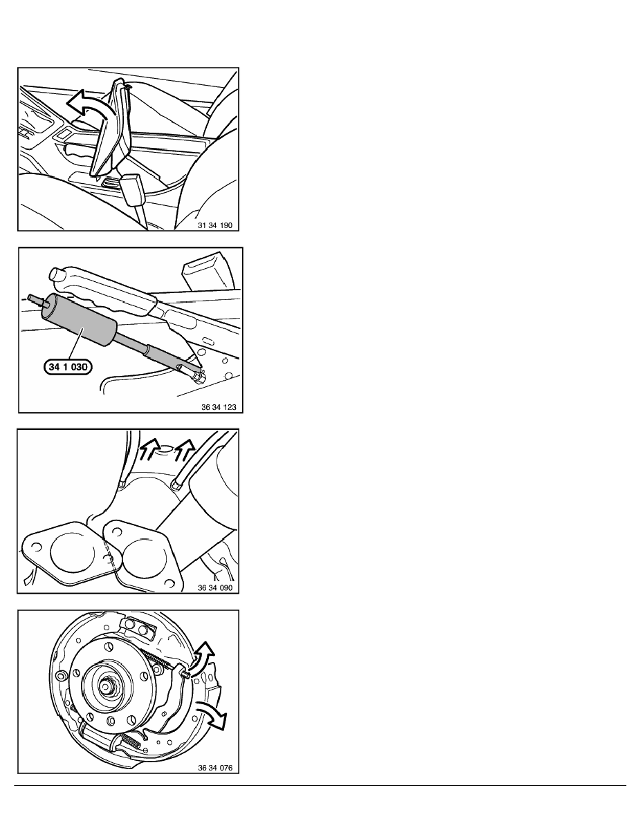 How to adjust handbrake on bmw 316 #5