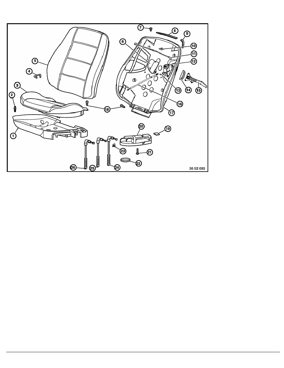 Bmw e36 front seat repair #6