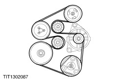 Ford Ka Belt Diagram - Install The Power Steering Pump Drive Belt - Ford Ka Belt Diagram