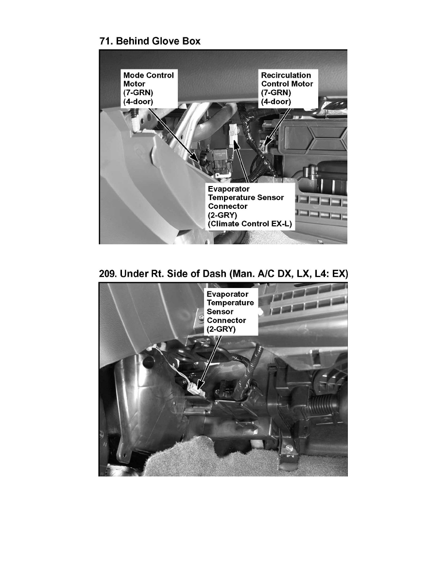 Evaporator temperature sensor honda #4