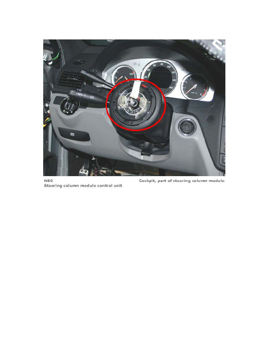 Mercedes steering column control module