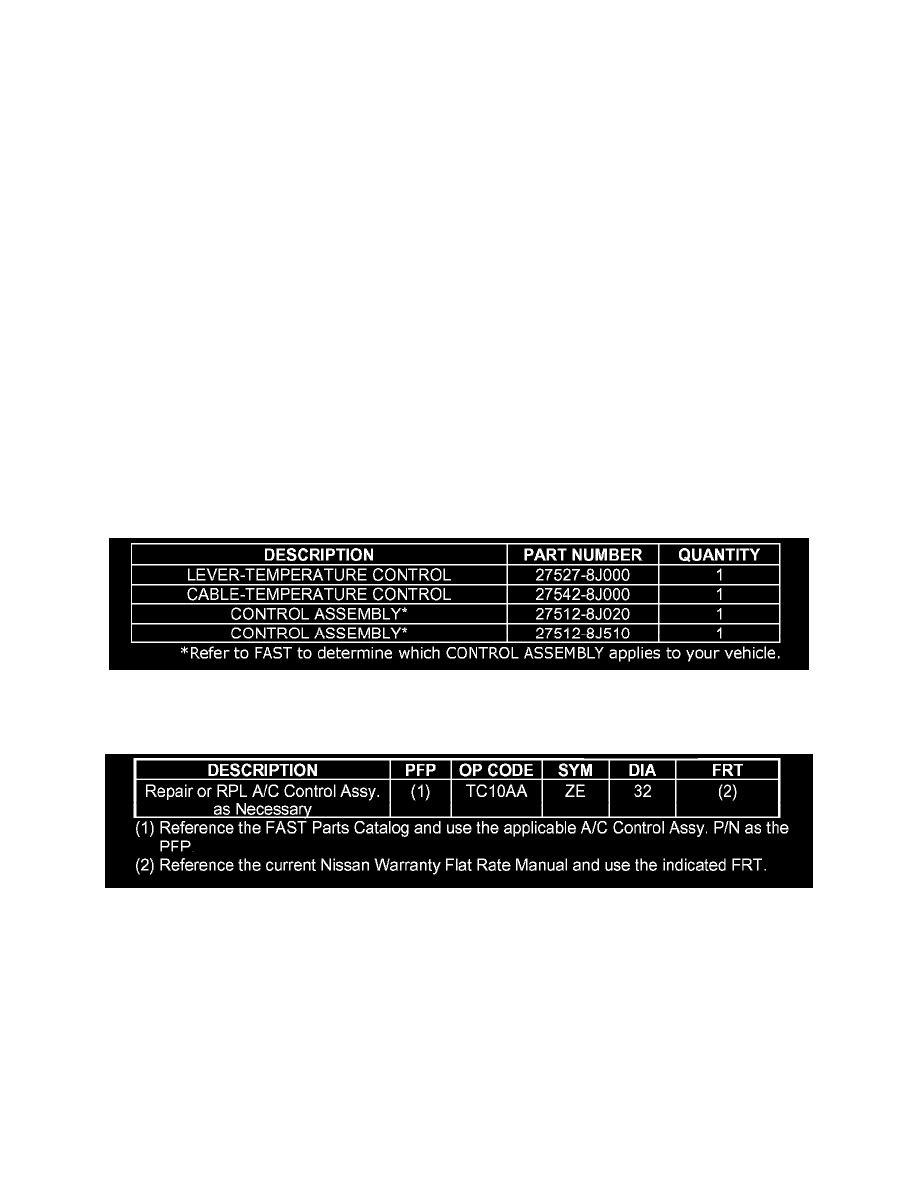 2002 Nissan altima technical service bulletins