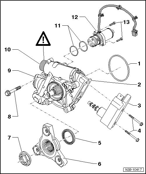Skoda Manuals > Yeti > Power transmission > Gearbox 02EDSG