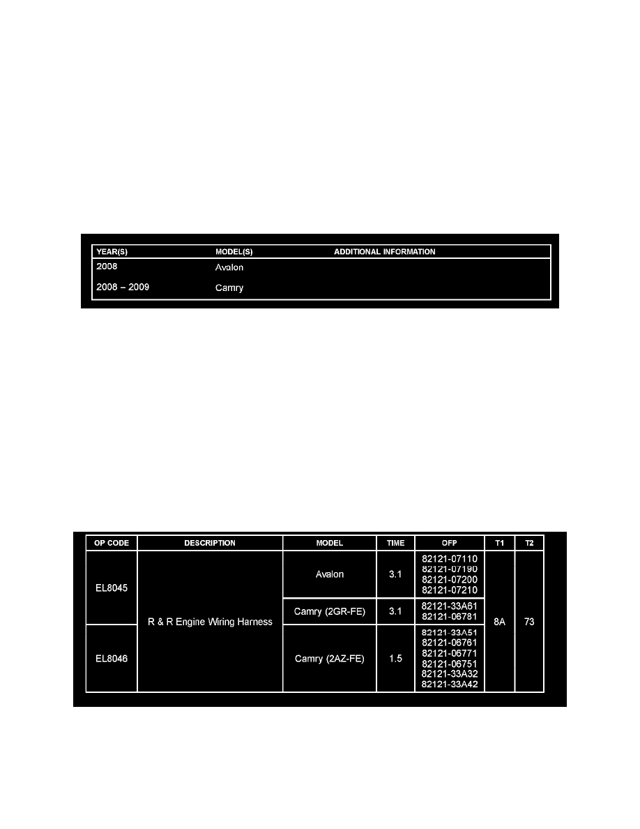 2008 toyota camry technical service bulletins #5