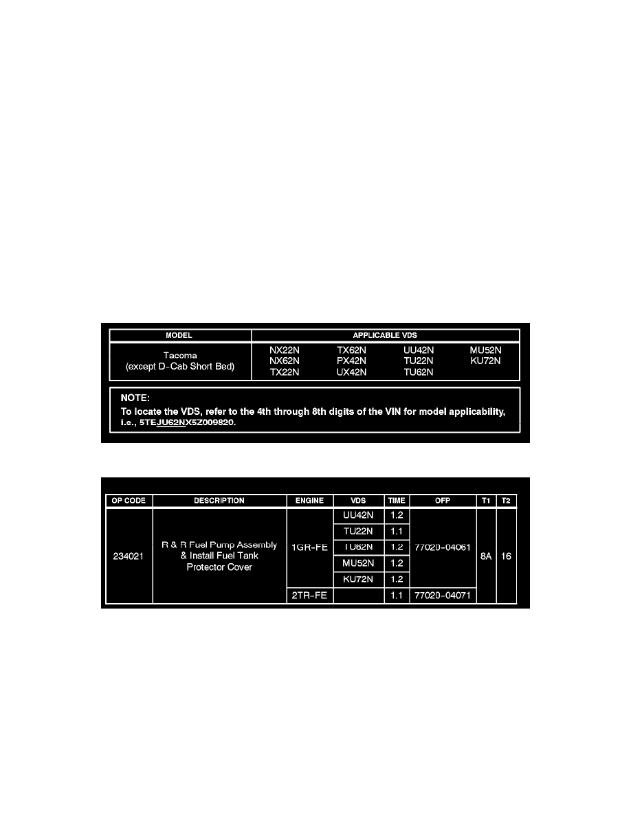 2001 toyota tacoma technical service bulletins #2