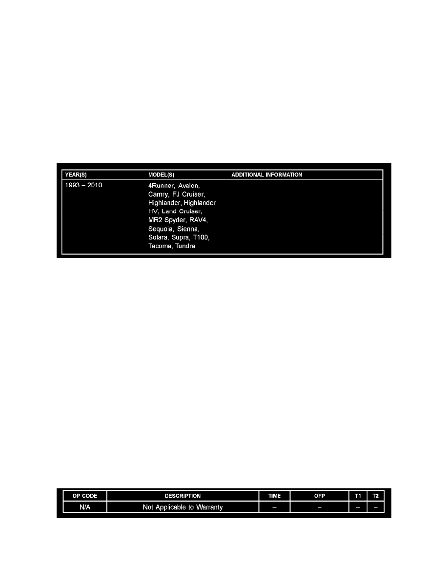 2006 toyota tacoma technical service bulletins #6