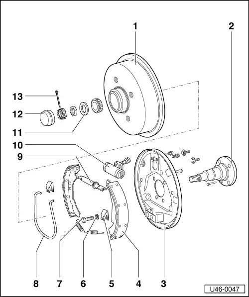 Volkswagen Manuals > Golf Mk1 > Running gear > Brake, brake