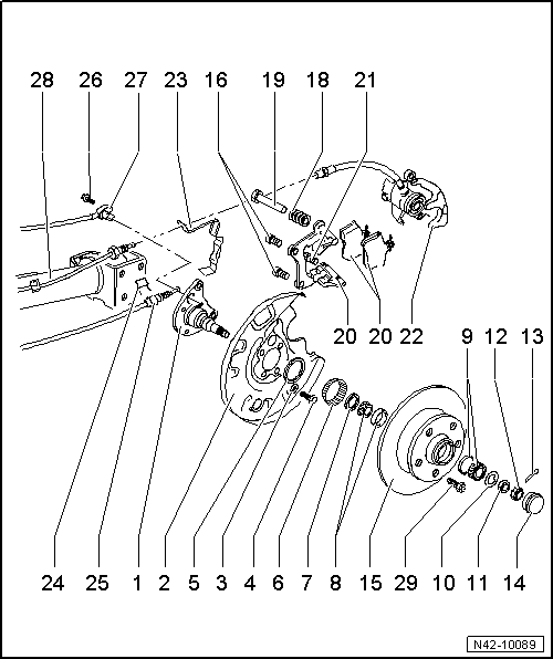 Volkswagen Manuals > Golf Mk2 > Running gear > Brake, brake