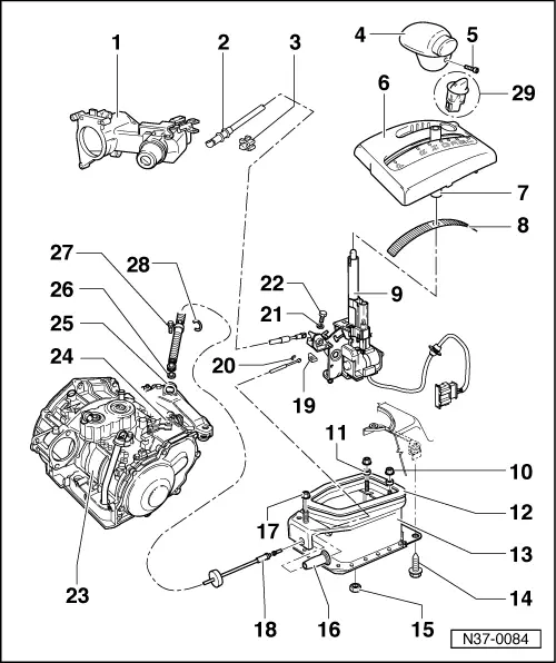 Volkswagen Manuals > Golf Mk3 > Power transmission > Automatic