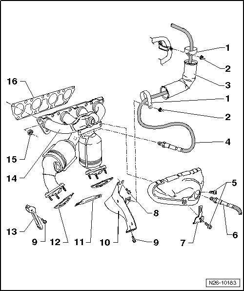 Volkswagen Manuals > Golf Mk5 > Power unit > 4cylinder injection engine (2.0 l engine