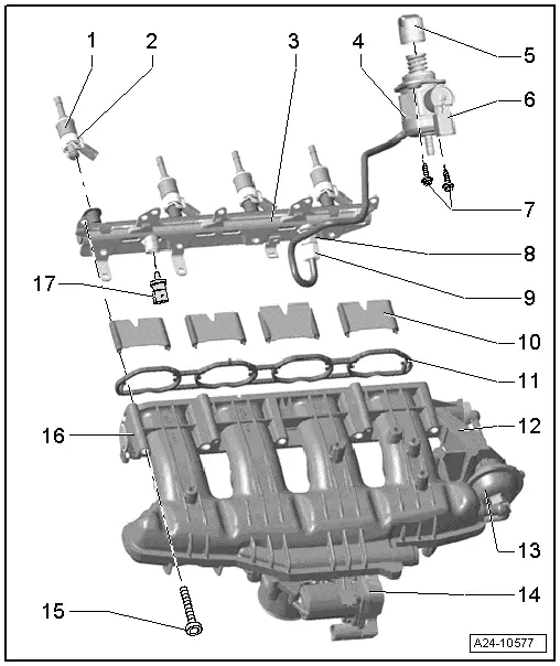 Volkswagen Manuals > Golf Mk5 > Power unit > 4cylinder