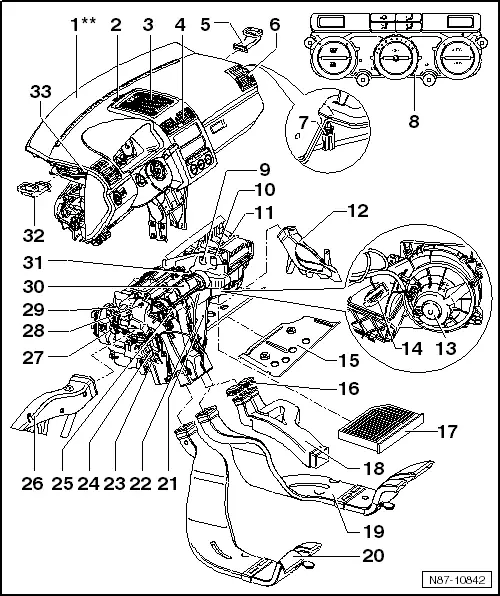 Volkswagen Workshop Manuals &gt; Golf Mk5 &gt; Heating ...