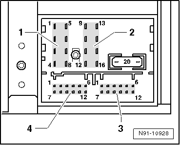 Volkswagen Workshop Manuals > Golf Mk5 > Vehicle electrics ... 8 pin din connector wiring diagram bosch 