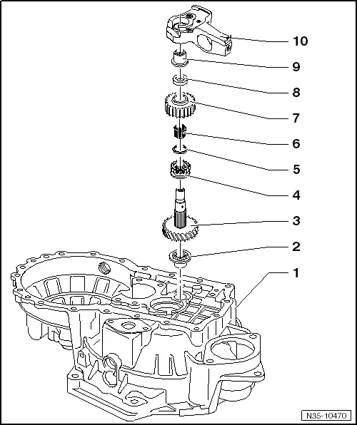 Volkswagen Manuals > Golf Mk6 > Power transmission > 6speed