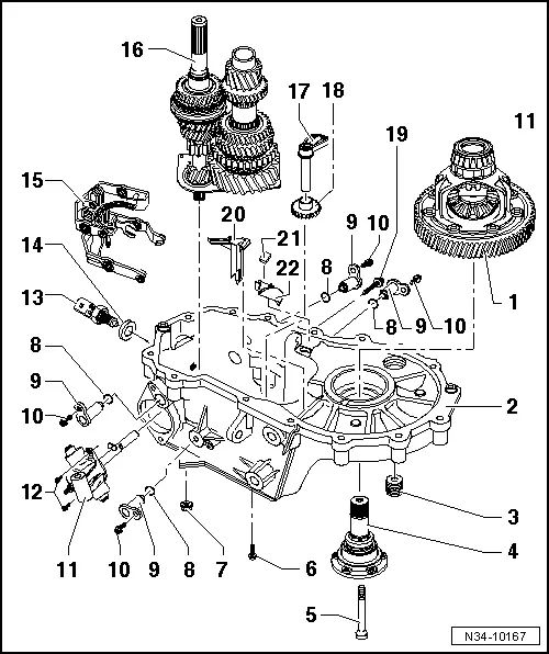 Volkswagen Manuals > Golf Mk6 > Power transmission > 5speed