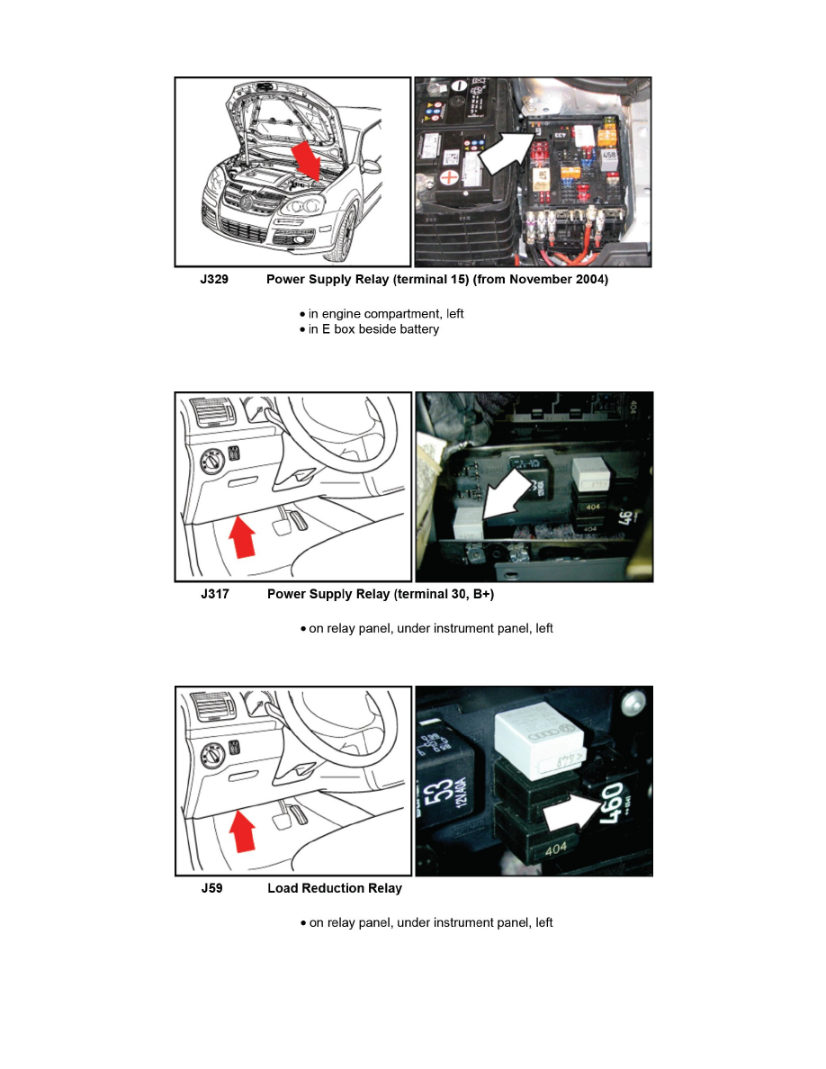 Volkswagen Manuals > Jetta L52.5L (BGP) (2006) > Power and