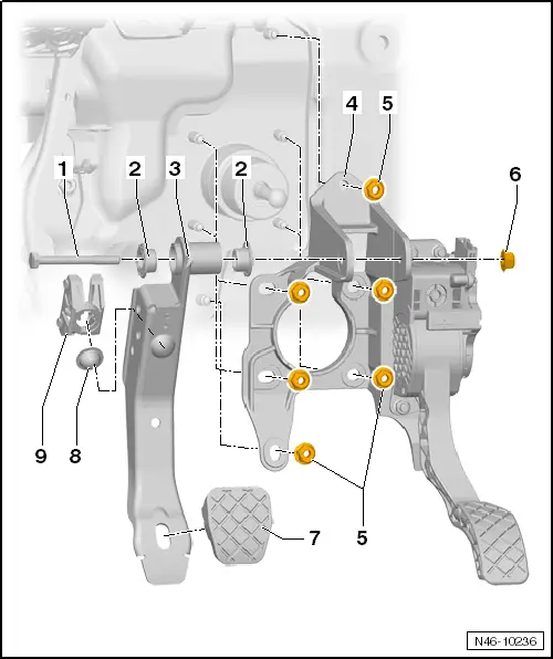 Volkswagen Manuals > Polo Mk5 > Brake systems > Brake, brake