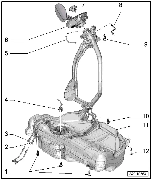 Volkswagen Manuals > Polo Mk5 > Power unit > Fuel supply