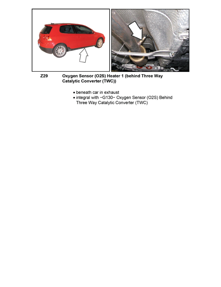oxygen (lambda) sensor b1 s2 VW Golf R32 Forum
