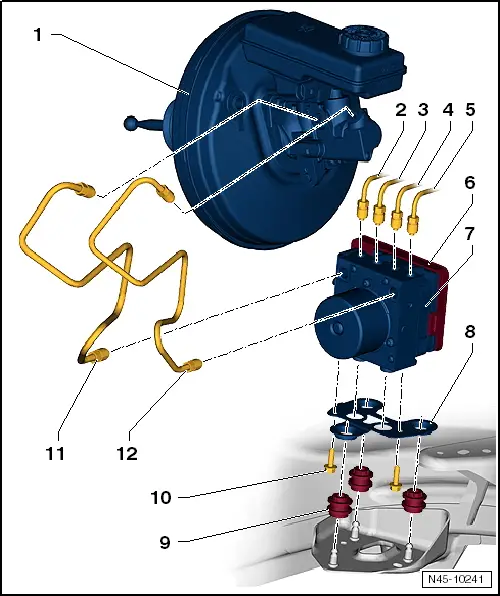 Volkswagen Manuals > Up! > Brake systems > ABS, ADR, TCS, EDL