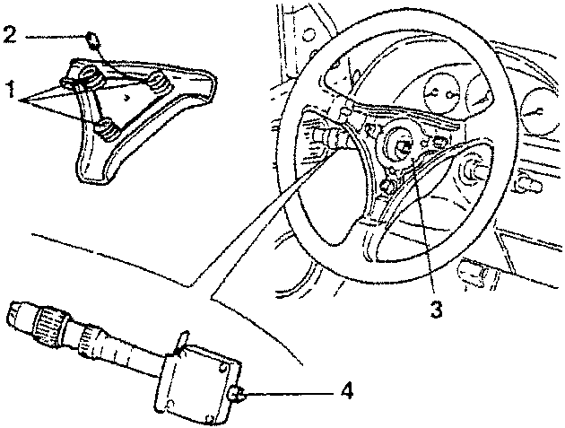 Steering wheel cover with springs, earth plate, special connection, and lever unit B68.