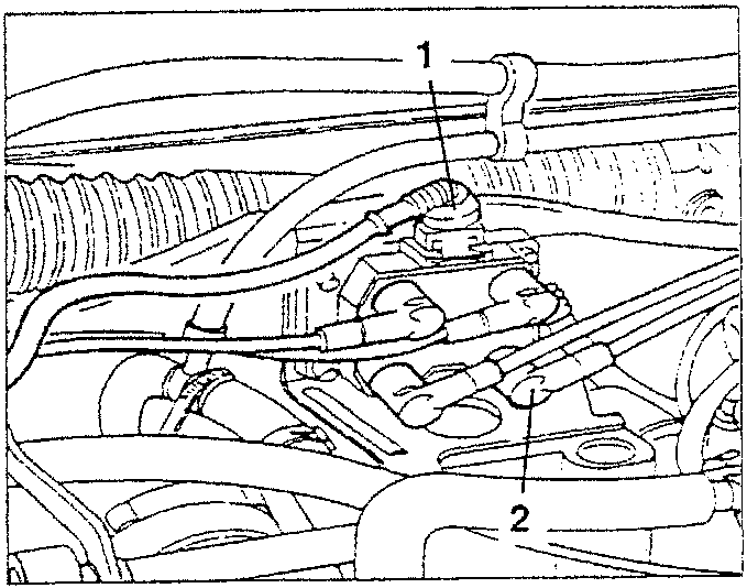 Ignition coils removal with intake box removed and electrical connections and spark plug cables disconnected