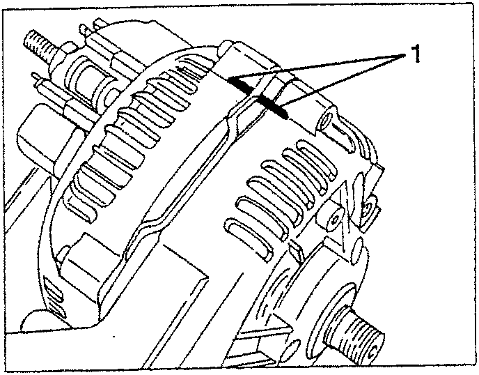 Alternator with reference notch 1