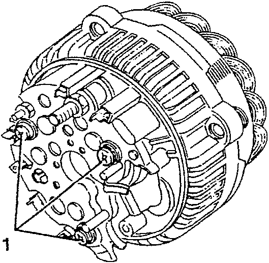 Rectifier unit with screws loosened
