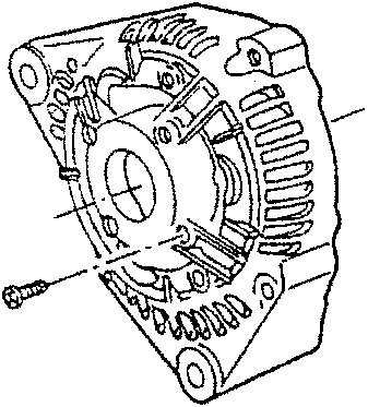 Rotor bearings being removed