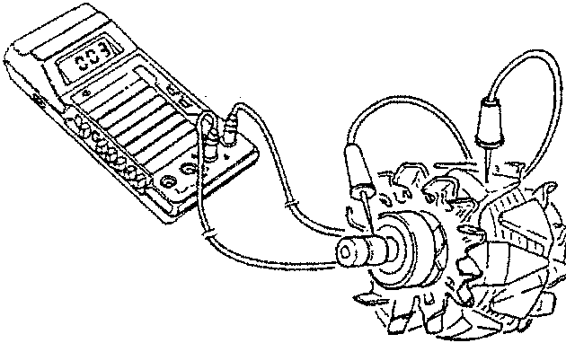 Rotor eccentricity measurement setup