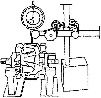Rotor concentricity measurement setup