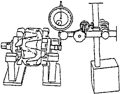 Collector ring concentricity measurement setup