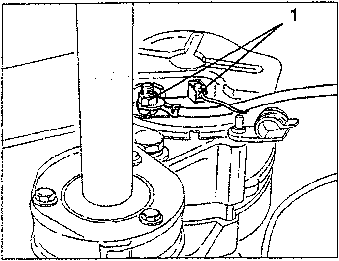 Alternator connection disconnection point
