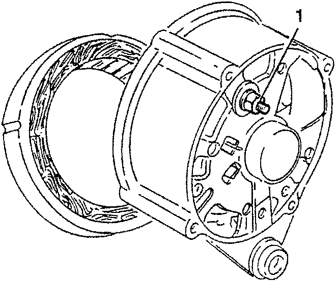 Diagram showing the positive terminal pin being loosened