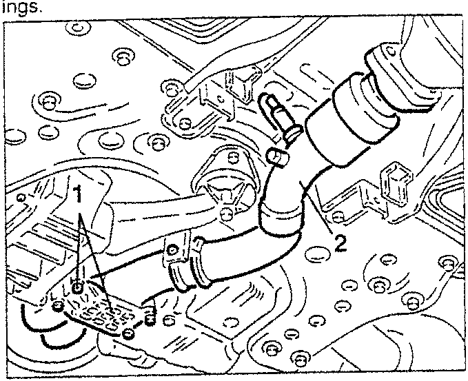 Exhaust pipe removal diagram