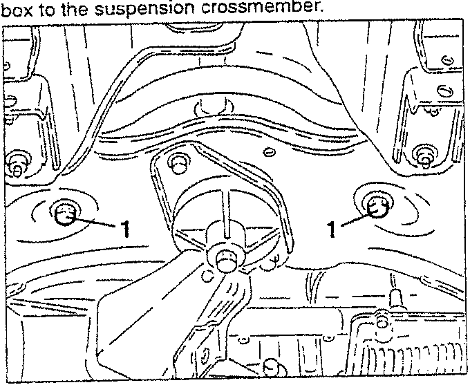 Power steering box fastening diagram