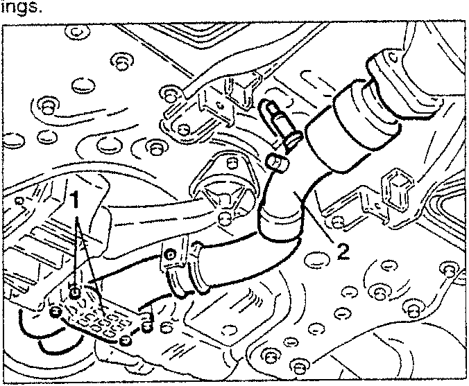 Removing front section of exhaust pipe with lambda sensor