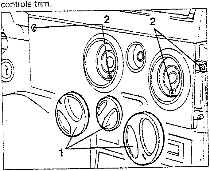 Climate control unit with knobs and screws