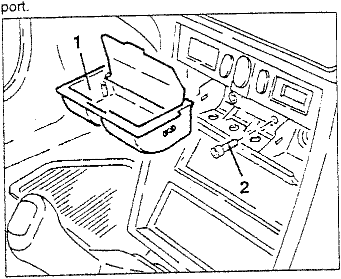 Ashtray being removed