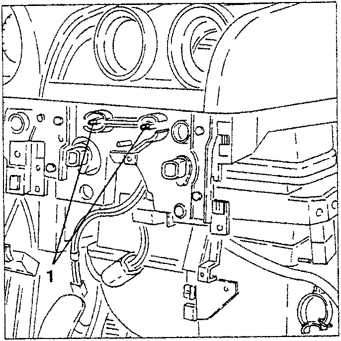 Diagram showing removal of climate control unit controls bulbs