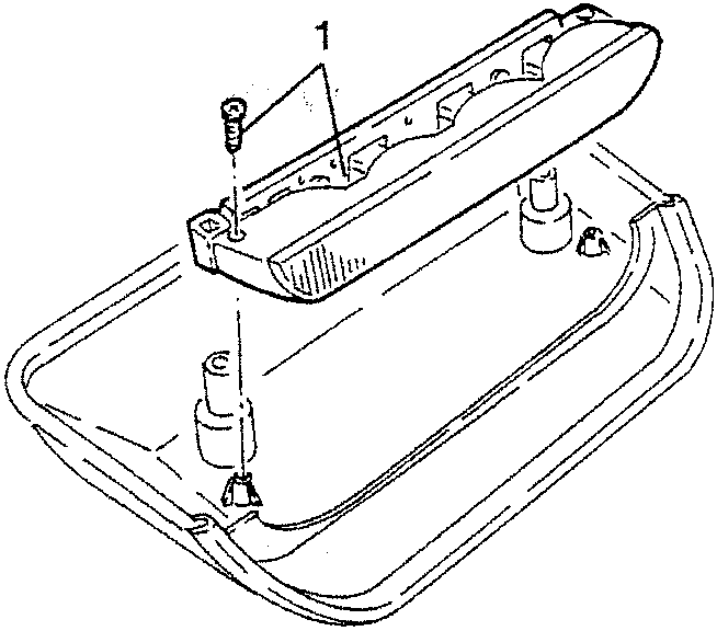 Bulb support unit with fastening screws