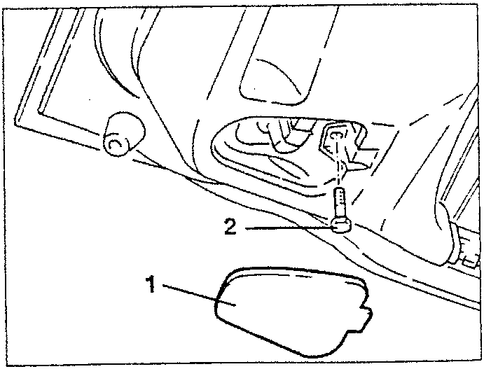 Rear screen wiper unit with bulb lids and screws