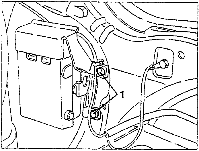 Control unit-siren with electrical connections and support bracket