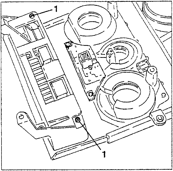 Services control unit with screws and climate control module