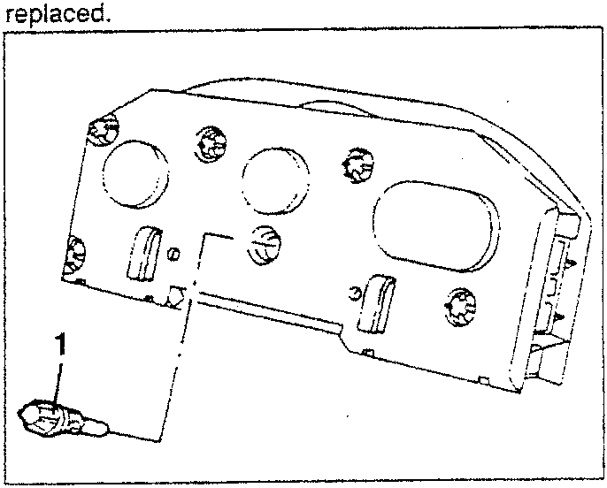 Panel lighting bulb replacement